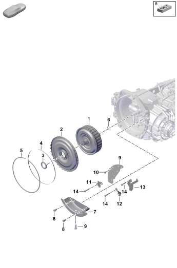302-200 - Boite vit. embr.double 7 rap.
- PDK -
Embrayage pour boite vitesses
a embrayage double