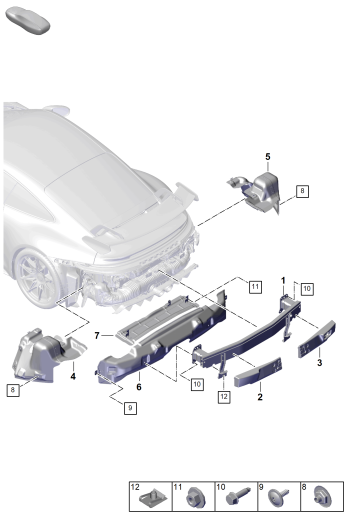 802-900 - support de pare-chocs
et
Bouclier thermique