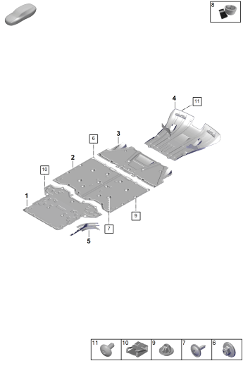 801-700 - Revêtement soubassement CW
Elements carross.amovibles