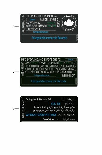 003-200 - Plaque du constructeur
Certificat de sécurité