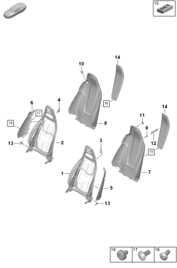 817-000 - cadre de dossier
Revetement de dossier
Siege Sport Plus
siege sport