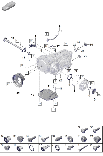 302-150 - Boîte vit. embr.double 8 rap.
- PDK -
pour vehicules avec
transmission hybride