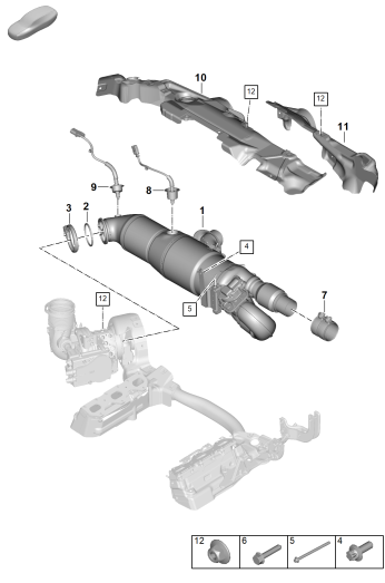 202-260 - Catalyseur
Fixation et capteurs
