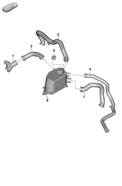 107-360 - Ventilation carter vilebrequin
Conduite de purge
