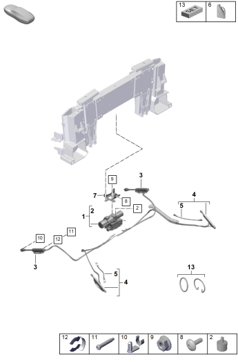 811-460 - unite d'entrainement
Circuit hydraulique pour
actionnement de la capote