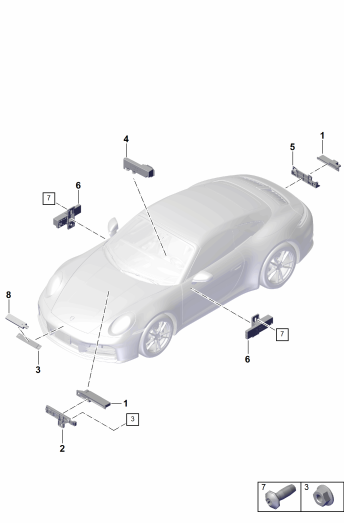 911-400 - Antenne pour authentification
entree et de demarrage (KESSY)