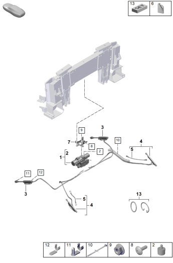 811-450 - unite d'entrainement
Circuit hydraulique pour
actionnement de la capote