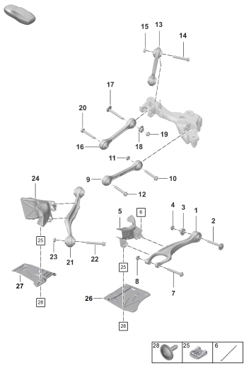 501-050 - Essieu arriere
bras transversal