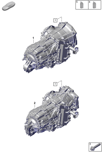 302-050 - Boîte vit. embr.double 8 rap.
- PDK -
pour vehicules avec
transmission hybride
Huile de boite de vitesses