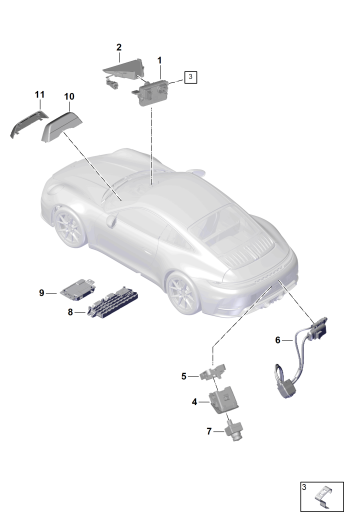 915-100 - Camera frontale pour
systemes assistance conducteur
Camera marche arriere
Real Top View