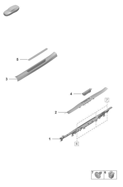 807-150 - Garniture bas de caisse
Elements carross.amovibles