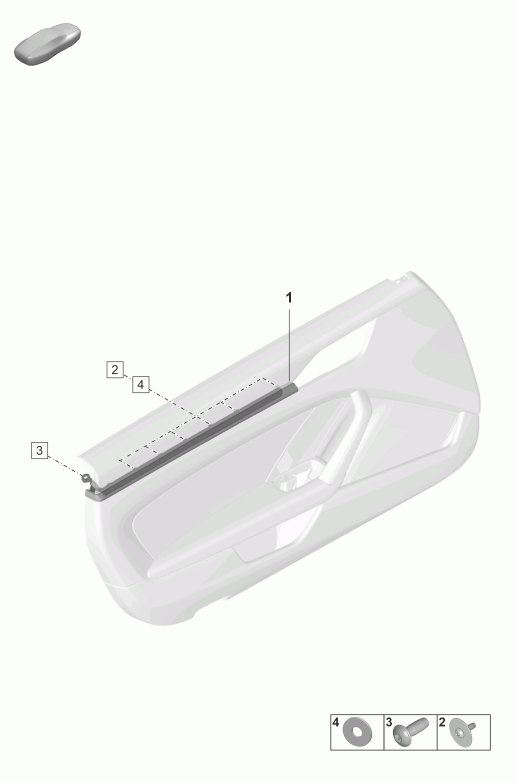 808-450 - moulure p. revetement de
porte