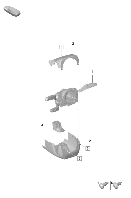 905-800 - Commodo
pour vehicules sans
essuie-glace arriere
