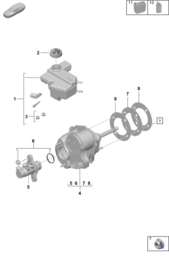 604-000 - maitre-cylindre
servofrein