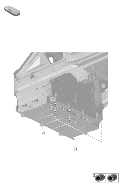 806-650 - Traverse sous plancher coffre
fond de coffre