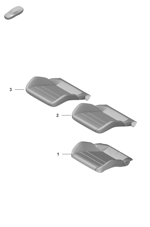 817-420 - Partie en mousse
Garniture de siege
Siege Sport Plus