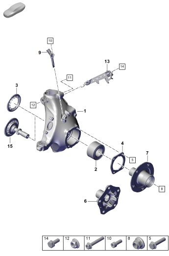 401-005 - Support de roue
Moyeu de roue