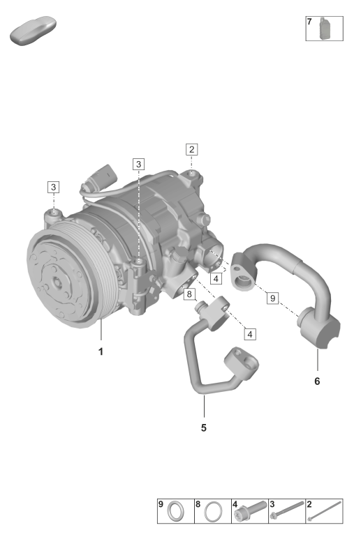 814-210 - Compresseur de climatiseur
KAELTEMITTEL R134A