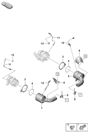 202-250 - Catalyseur
Fixation et capteurs