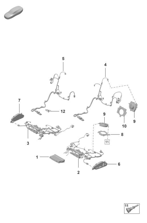 817-520 - Systeme electrique
siege sport
Siege Sport Plus
Pour véhicules a. régl. élec-
trique des sièges à 14 voies
p. vehicules avec reglage
electr. sieges 18 courses