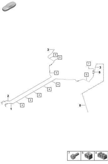 604-020 - Conduite de frein
Bas de caisse