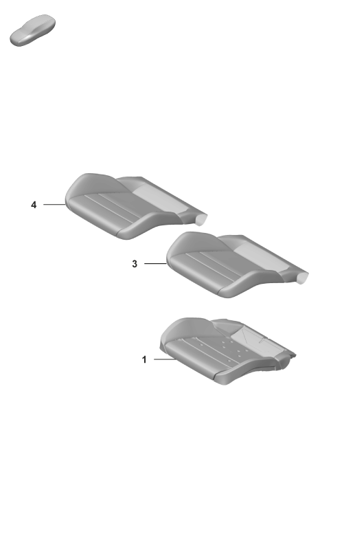 817-425 - Partie en mousse
Garniture de siege
Siege Sport Plus
p. vehicules avec ventilation
de siege
