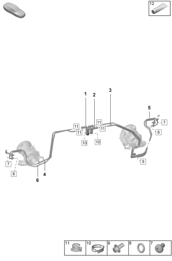 202-100 - Turbocompresseur a gaz d'ech.
Conduit liq. refroidissement