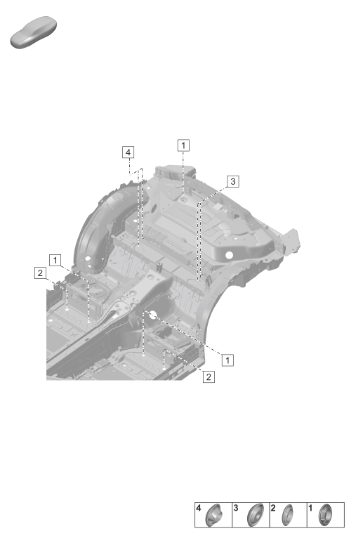 806-350 - Obturateurs pour carrosserie
Assemblage-tôlerie-carrosserie
Partie arriere du vehicule
