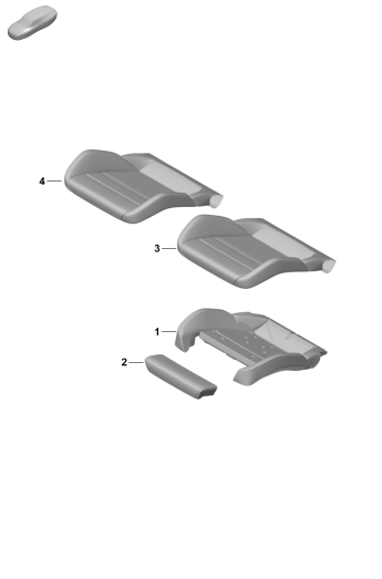 817-400 - Partie en mousse
Garniture de siege
Rembourrage d'assise
Siege Sport Plus
p. vehicules avec reglage
electr. sieges 18 courses