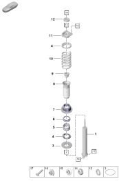 502-020 - Amortisseur (ressort helicoid)
Piece detachee
