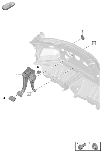 702-100 - Mecanisme de pedale de frein
pour boite autom. 8 rapports