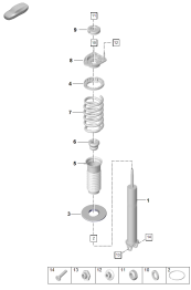 502-000 - Amortisseur (ressort helicoid)
Piece detachee