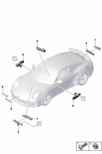 911-400 - Antenne pour authentification
entree et de demarrage (KESSY)