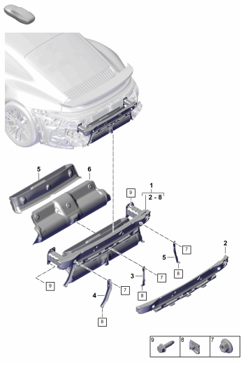 802-900 - support de pare-chocs
et
Bouclier thermique