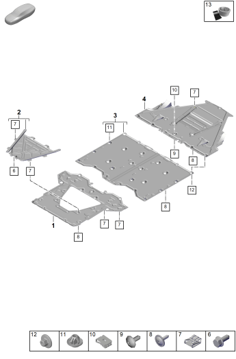 801-700 - Revetement de soubassement
Elements carross.amovibles