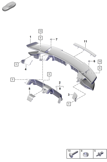 803-175 - Aileron arriere
Partie inférieure