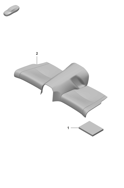 818-400 - SIege arriere
Partie en mousse
Garniture de siege