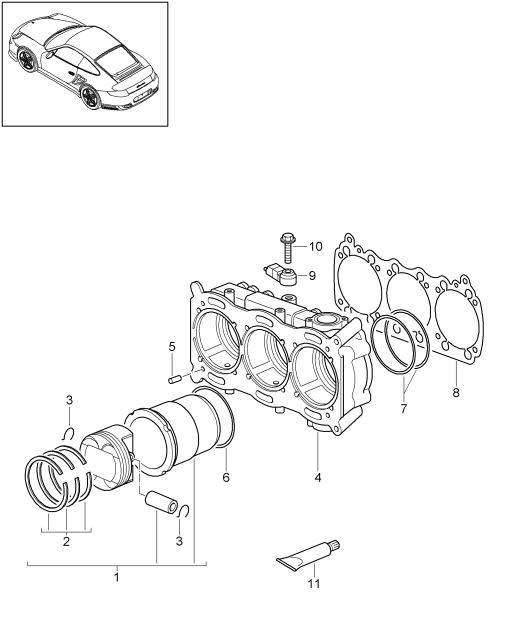 102-007 - Cylindre avec piston