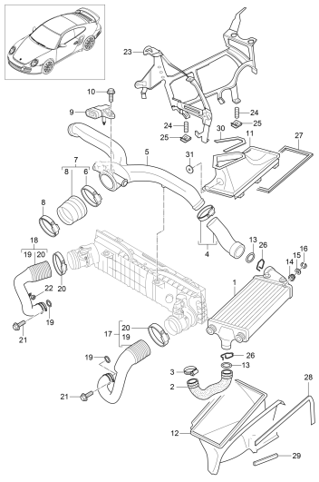 107-022 - Conduit d'air pour
radiateur air suralimentation