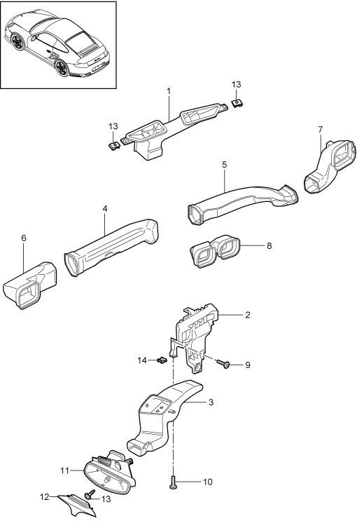 813-001 - guidage d'air
Compartiment passagers