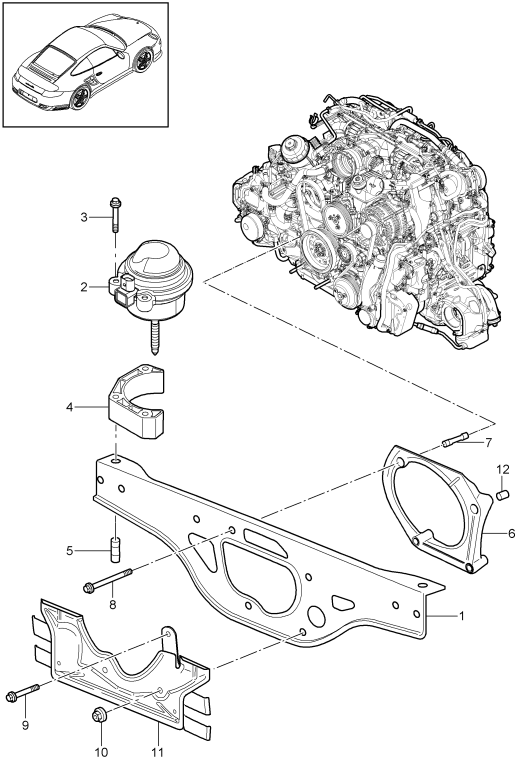 109-000 - Suspension de moteur