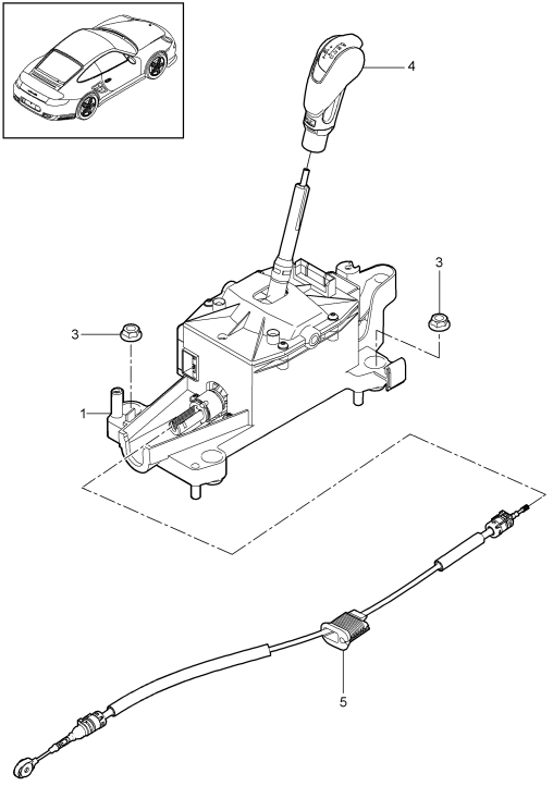 701-001 - levier selecteur
Tiptronic