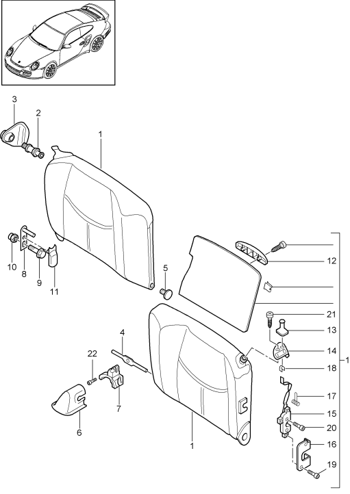 817-040 - Dossier de siège de réserve
Elements carross.amovibles