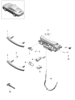 804-020 - poignee de porte ext.