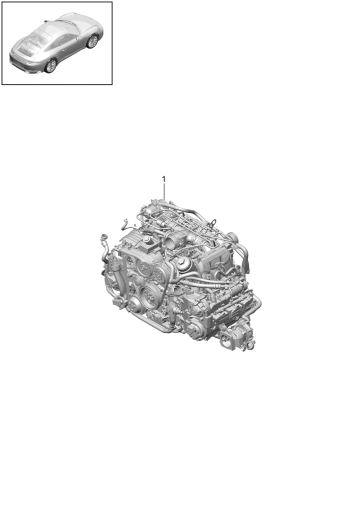 101-001 - Moteur de rechange
pour véhicules avec filtre à
particules moteur essence
sans:
Disque entraineur
- PDK -
Boite de vitesses
avec:
Compresseur
Climatiseur