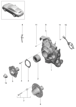 501-000 - Essieu arriere
Support de roue
Moyeu de roue