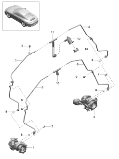 202-007 - Turbocompresseur a gaz d'ech.
Systeme de refroidissement
Conduit liq. refroidissement