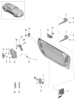 804-000 - Assemblage-tôlerie porte
Serrure de porte
D             >> -    MJ 2016