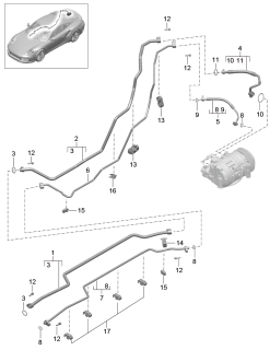 813-025 - circuit de refrigerant
Bas de caisse
et
Partie arriere du vehicule
D             >> -    MJ 2016