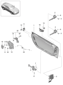 804-005 - Assemblage-tôlerie porte
Serrure de porte
D -    MJ 2017>>